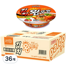 왕뚜껑 김치 110g, 36개