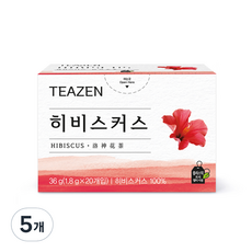 티젠 히비스커스, 1.8g, 20개입, 5개