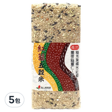 池上鄉農會 紅藜五穀米 1kg, 5包 - 台灣在地嚴選，營養豐富，健康美味