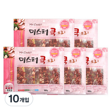 미스터쿡 오리 강아지 간식 큐브, 300g, 10개 - 미스터쿡