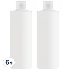 알럽홈 뷰티 디스펜스 공병 400ml, 투명 색상, 6개