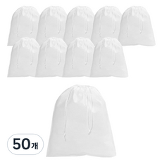 도나앤데코 라일리 부직포 주머니 S, 화이트, 50개