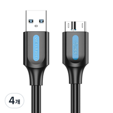 벤션 USB 3.0 to 마이크로 B 고속 케이블, 4개, 1.5m