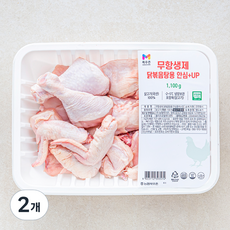 목우촌 무항생제 인증 안심 플러스업 닭고기 닭볶음탕용 (냉장), 1.1kg, 2개