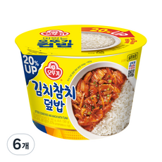 오뚜기 컵밥 김치참치덮밥, 310g, 6개