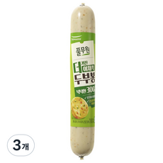 풀무원 더커진 야채쏙 두부봉 어육소시지, 300g, 3개 - 뽀로로두부봉