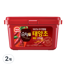 해표 순창궁 태양초 매운 고추장, 1kg, 2개