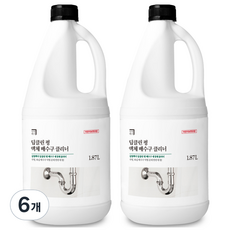 살림백서 딥클린 펑 배수구 세정제 클리너, 1.87L, 6개