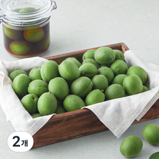 새벽경매 장아찌용 매실, 3kg, 2개