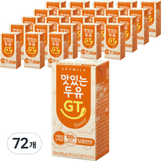 맛있는두유GT 달콤한 맛 두유, 190ml, 72개