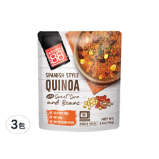 KITCHEN 88 西班牙風味即食藜麥，含甜玉米和紅腰豆, 150g, 3包