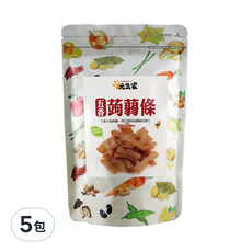 元氣家 高纖五香蒟蒻條, QQ有嚼勁, 富含膳食纖維, 200g, 5包