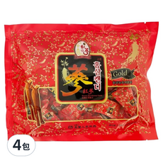 振興高麗人蔘 高麗紅蔘糖 200g*4包 (總數量128顆) - 韓國傳統養生零食