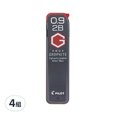 PILOT 百樂 超級G 自動鉛筆芯 HRF9G2B 60mm 2B, 0.9mm, 4組