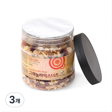 그린너트 믹스너트 용기, 500g, 3개