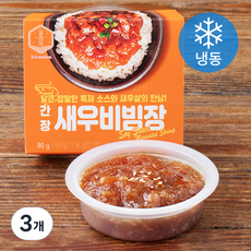 설래담 간장새우비빔장G (냉동), 80g, 3개