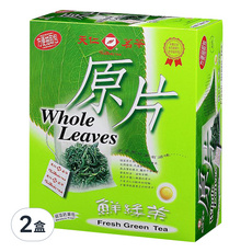 天仁茗茶 原片 鮮綠茶, 茶包個別包裝，保持新鮮，滋味甘醇, 2.8g, 40包, 2盒