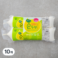맑은물에 참 좋은 국산콩 100% 순두부, 400g, 10개