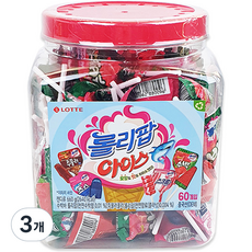롯데제과 롤리팝 아이스 캔디, 660g, 3개