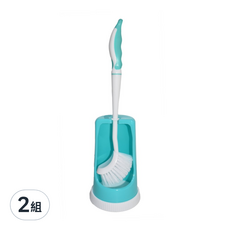 多麼潔 好握弧型馬桶刷組, 高密度刷毛, 人體工學握把, 含底座, 好握弧型, 2組