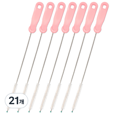 하이비 빨대세척솔, 21개, 라이트핑크