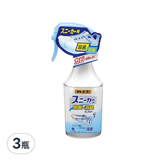 小林製藥 鞋用除菌消臭噴霧, 有效根除細菌, 預防鞋子發霉, 散發清新香氣, 250ml, 3瓶