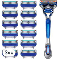 Vifit Face 5 剃須刀手柄 + 刀片 12 件套, 3組, 剃須刀柄 + 刀片 12p