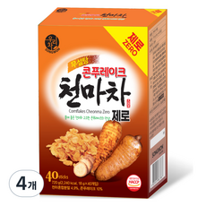 우리차 콘푸레이크 제로 천마차, 4개, 40개입, 18g