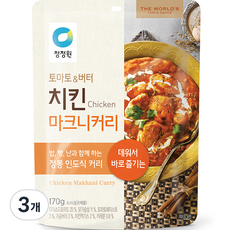 청정원 치킨 마크니커리, 170g, 3개