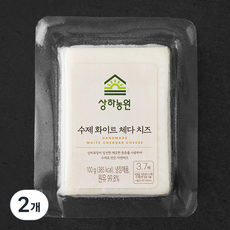 상하농원 수제 화이트 체다치즈, 2개, 100g