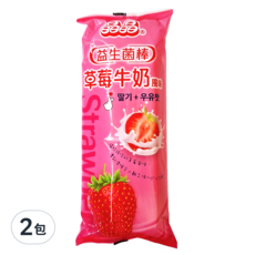 晶晶 益生菌草莓牛奶風味棒, 680g, 2包