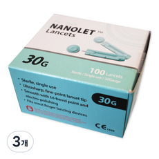 동방 나노렛 란셋 30G 멸균채혈침, 3개, 100개입