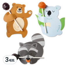 IndieK 動物棒棒糖 3 種紙 120 套, 混色, 3組