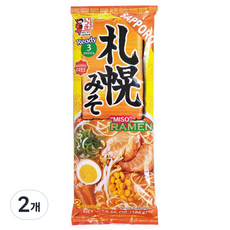 이쯔키 삿포로풍 미소 라멘 2인분 186g, 2개