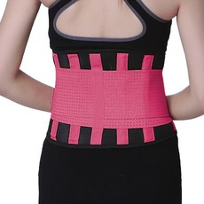 리치덕 통기성 허리보호대 핫핑크 L, 1개
