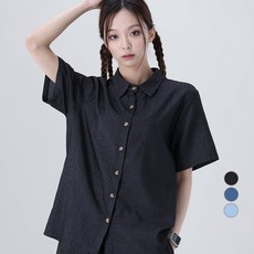데님반팔셔츠