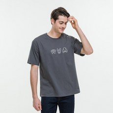 진마니아 강아지친구들 라운드 반팔 티셔츠 CS5T18