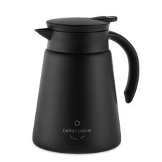 bella cuisine 保溫不鏽鋼咖啡壺, 750ml, 黑色, 1個