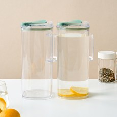 모던하우스 원터치 오픈 트라이탄 냉장고 물병 2P, 그린, 1.9L, 2개 2개, 1.9L, 그린