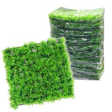 조아트 바닥 블록 인조 꽃 연결형 잔디 내츄럴 25 x 25 cm, 10개