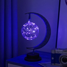 데일리리빙 LED 조명 인테리어 무드등 공 배터리 버전, 블루