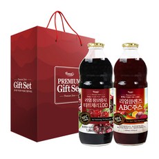 Funeat 櫻桃汁 1000ml+ABC果汁 1000ml+禮盒, 1組