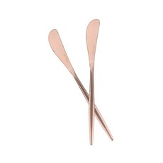 국산 로얄 디아망 커트러리 버터나이프, 로즈골드, 2개