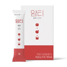 얌티 플럼 피치 음료분말, 3g, 10...