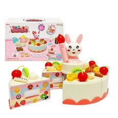 멜로디 음악 나오는 생일 케이크 장난감 65종 세트, 혼합색상