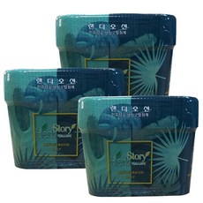 허브스토리 대용량 참숯 이중 냉장고 탈취제, 260g, 3개