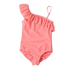 Bersoa 女童 Rash Guard 荷葉邊連衣裙