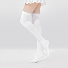 흰색롱밴드스타킹
