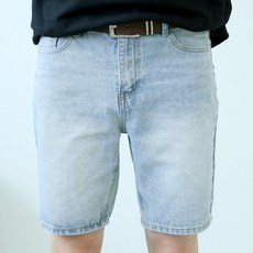 블루포스 남성용 로즈델 5부 베이직핏 데님 스판 청반바지