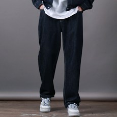스댕클럽 남성용 투웨이 생지 와이드 조거 청바지 기본 SKD0619